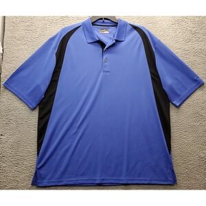 Grand Slam Golf Performance Polo Shirt Mens 2XLT Multi Stretch Side Slit Popover